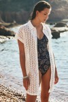 Chemise de plage blanche broderie anglaise PAQUEA PALACA