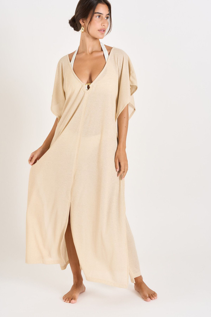 Robe longue dorée FABIOLA HAMAMET