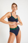 Maillot de bain rétro bleu et vert TRISTAN & GABY CORALES
