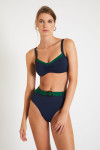 Maillot de bain rétro bleu et vert TRISTAN & GABY CORALES
