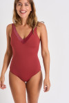 Maillot de bain 1 pièce femme bois de rose ARIANA BOHIMIA - 4
