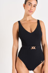 Maillot de bain une pièce noir Mandini Brehat - 1
