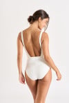 Maillot de bain une pièce écru MANDINI BREHAT - 3