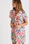 Chemise écrue à motifs PALACA MOTMAKASSAR - 3