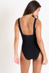 Maillot de bain une pièce noir AMBRE PAIMPOL - 3