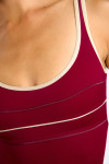 Maillot de bain une pièce bordeaux ANTHENIA NAXOS - 5