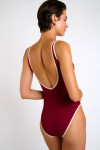 Maillot de bain une pièce bordeaux ANTHENIA NAXOS - 4