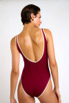 Maillot de bain une pièce bordeaux ANTHENIA NAXOS - 9