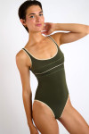 Maillot de bain une pièce kaki ANTHENIA NAXOS - 4