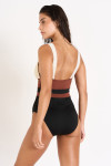 Maillot de bain noir et écru BERINE MASBATE - 2