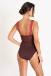 Maillot de bain lie de vin BERINE MASBATE