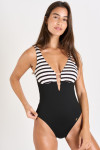 Maillot de bain 1 pièce rayé EMIKA GOMERA - 1