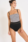 Maillot de bain bustier rayé ISABEL GOMERA. - 3