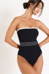 Maillot de bain 1 pièce noir KIRANE PAIMPOL. - 1