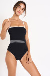 Maillot de bain 1 pièce noir KIRANE PAIMPOL. - 3