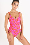 Maillot de bain une pièce rose MARGAUX INHACA.