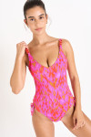 Maillot de bain une pièce rose MARGAUX INHACA.