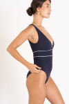 maillot de bain une pièce bleu marine SUZELLE TAMARINDO - 5