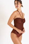 Maillot de bain 1 pièce acajou THERESA ADAMAN - 3
