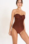Maillot de bain 1 pièce acajou THERESA ADAMAN - 4