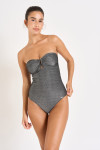 Maillot de bain 1 pièce gris THERESA ADAMAN