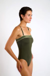 Maillot de bain 1 pièce kaki ACATIE NAXOS - 5