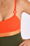 Maillot de bain 1 pièce kaki ALENKA FORMOSA