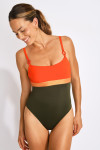 Maillot de bain 1 pièce kaki ALENKA FORMOSA