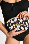Pochette Livia ANNA SALIS imprimé noir et blanc - 4