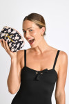 Pochette Livia ANNA SALIS imprimé noir et blanc - 3