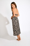 Robe longue fluide noir à motifs  DIANELLA BAVAROSAT - 2