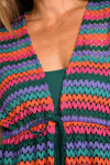Kimono long fluide rose  LIZAE FIGUERAL - 7