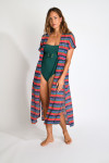 Kimono long fluide rose  LIZAE FIGUERAL - 2