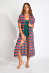 Kimono long fluide rose  LIZAE FIGUERAL - 5