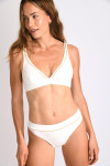 Maillot de bain 2 pièces ecru RAVI & KARTHIE BELLEMARE - 3