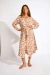 Robe longue fluide à motifs SALINE GAROUPE avec ceinture - 2