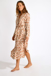 Robe longue fluide à motifs SALINE GAROUPE avec ceinture - 4