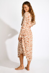 Robe longue fluide à motifs SALINE GAROUPE avec ceinture - 6