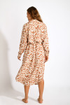 Robe longue fluide à motifs SALINE GAROUPE avec ceinture - 5