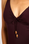 Maillot une pièce ALBINA MANDRAKI marron - 7