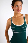 Maillot de bain 1 pièce vert ANCOLIE MYRTOS - 1