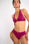 Maillot de bain 2 pièces triangle rose BAYRO & IRMA EDEN - 5