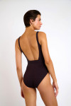Maillot de bain 1 pièce marron MANDINI MYRTOS
