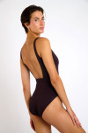 Maillot de bain 1 pièce marron MANDINI MYRTOS