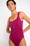 Maillot de bain une pièce rose MARYAM EDEN - 6
