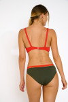 Maillot de bain 2 pièces kaki RAVI & BHARTIE FORMOSA - 2