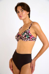 Maillot de bain 2 pièces imprimé animal SASKIA & ADELES BARBATI