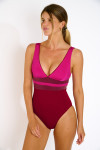 Maillot de bain 1 pièce bordeaux AMBRE FORMOSA - 5