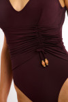 Maillot de bain une pièce marron EVETTE MANDRAKI - 7