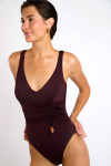 Maillot de bain une pièce marron EVETTE MANDRAKI - 6